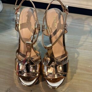 Aldo Chelly heels (rose gold)